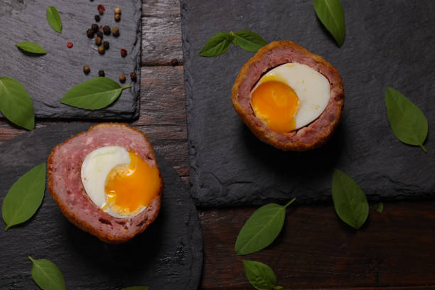Scotch Eggs Scotch Eggs Scotch Egg stock pictures, royalty-free photos & images