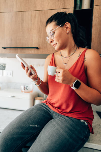 istock early morning checking the phone at home 1423361441