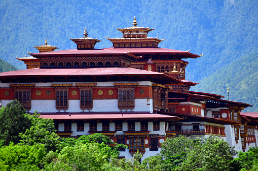 Punakha, Bhutan: Punakha Dzong, aka Pungtang Dechen Photrang Dzong, meaning \