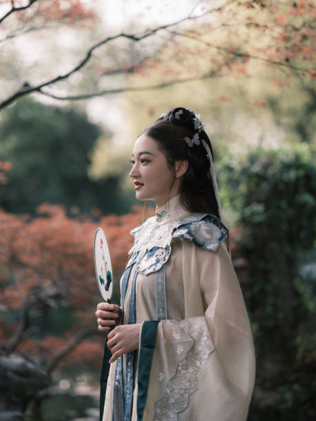 istock Girl with ancient Chinese costume 1423364550