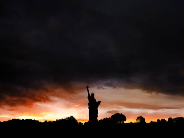 Statue of Liberty on Liberty island.