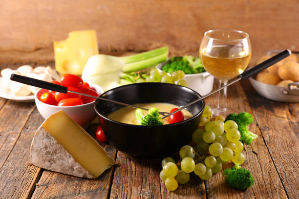 istock cheese fondue with vegetable- top view 1423377631