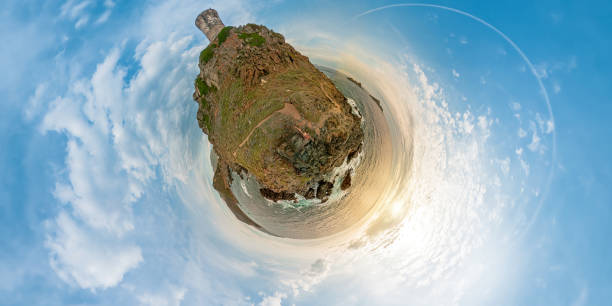 istock Tiny Planet panorama of the Punta Parata 1423378147