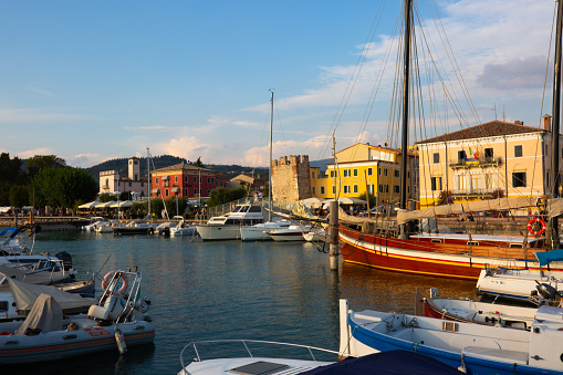 Port of Bardolino in the sunset