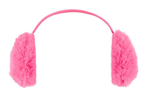 cache-oreilles roses - ear muff photos et images de collection