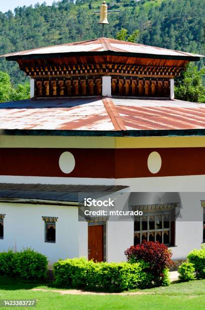 Punakha Crematorium Cremation Is The Standard Buddhist Funeral Practice Punakha Bhutan Stock Photo - Download Image Now