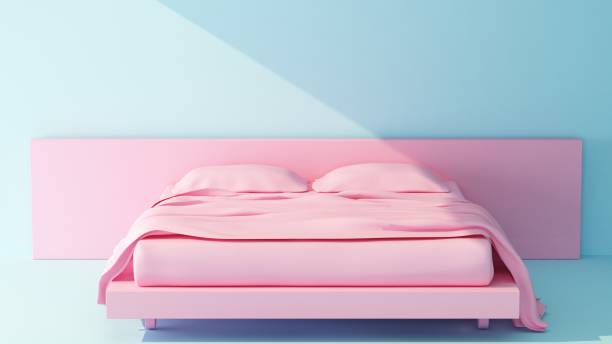 istock beam of light on pink double bed 1423386443