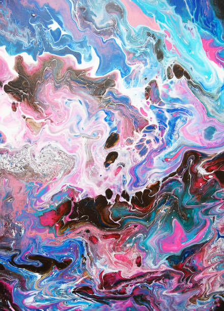 istock Marble texture. Acrylic paints. Contemporary art. Abstract background. 1423388832