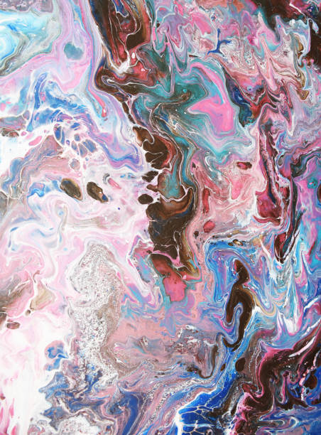 istock Marble texture. Acrylic paints. Contemporary art. Abstract background. 1423390475