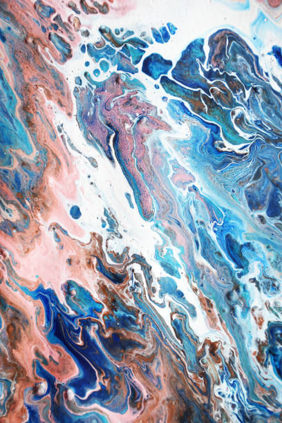 istock Marble texture. Acrylic paints. Contemporary art. Abstract background. 1423390581