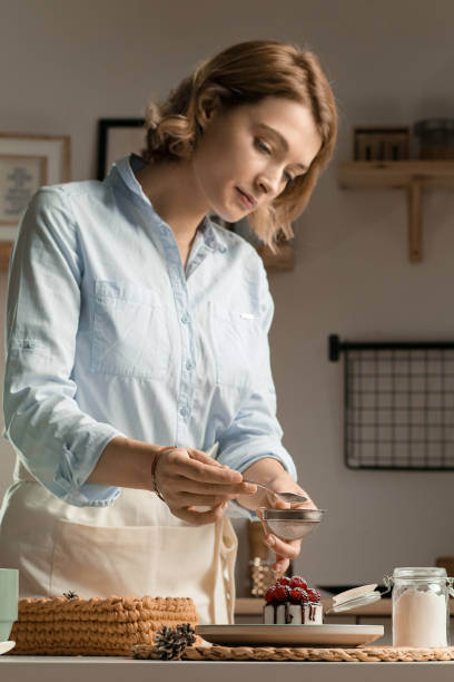 istock Soap cake in hands on the background of the kitchen 1423392720