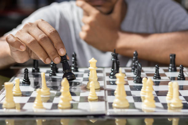 istock Strategic move of chess 1423396649