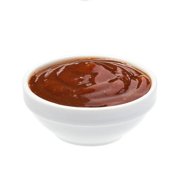 istock Barbecue sauce sauce,Grill sauce in ceramic bowl isolated on whi 1423400507