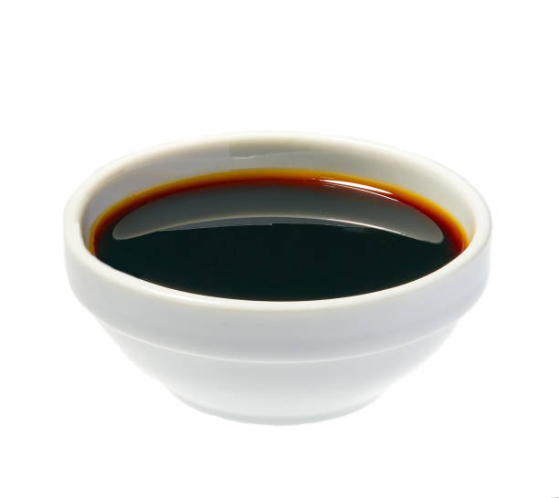istock Soy sauce isolated on white.Portion of soy sauce 1423400529