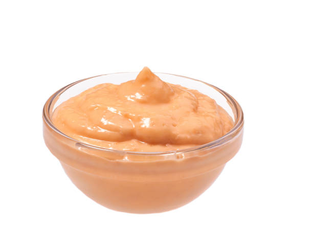 istock Shrimp sauce in bowl isolated on white 1423400579