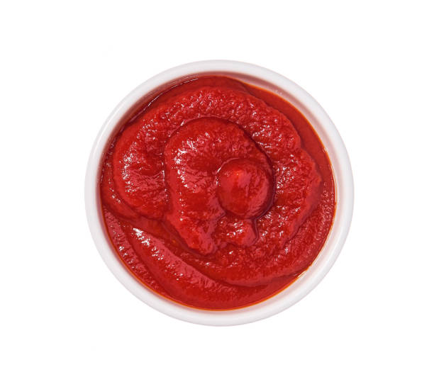 istock Tomato sauce,Ketchup in ceramic bowl isolated on white backgroun 1423400714