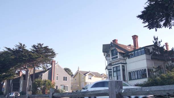 istock Monterey Pacific Grove, California coast beachfront colonial houses architecture 1423405429