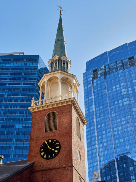 the old south meeting house w bostonie, massachusetts . usa - tea party zdjęcia i obrazy z banku zdjęć