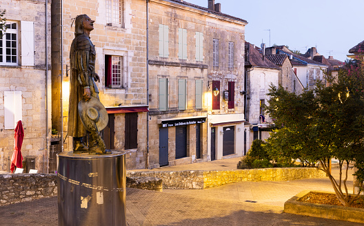 Bergerac, homeplace of Cyrano de Bergerac, in the French Périgord