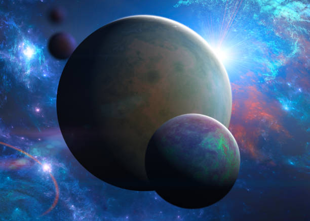 istock Planets and exoplanets of unexplored galaxies. Sci-Fi. New worlds to discover 1423410830