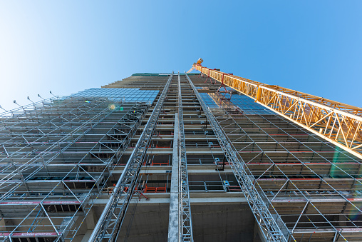 building Site of a skyscraper in Berlin, Germany