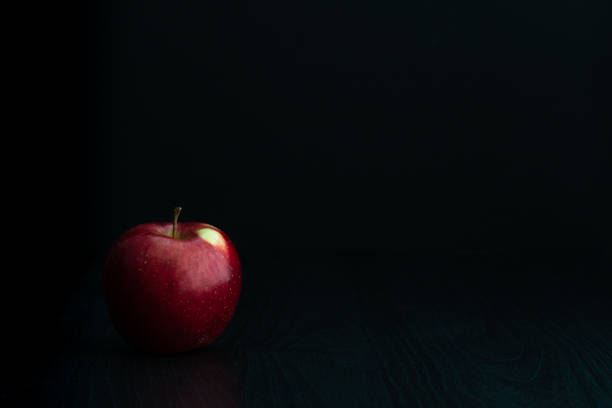 Juicy Red Apple for Forbidden Fruit Concept or Temptation