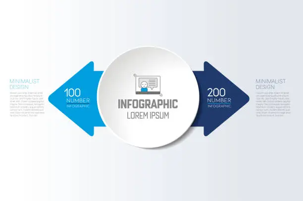 Infographics with arrows.ai Royalty Free Stock SVG Vector and Clip Art