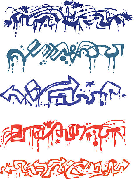 Pack di graffiti - illustrazione arte vettoriale