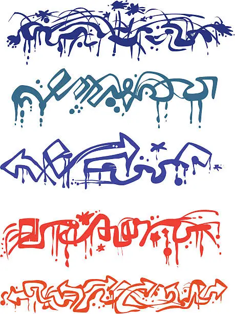 Vector illustration of Graffiti Pack