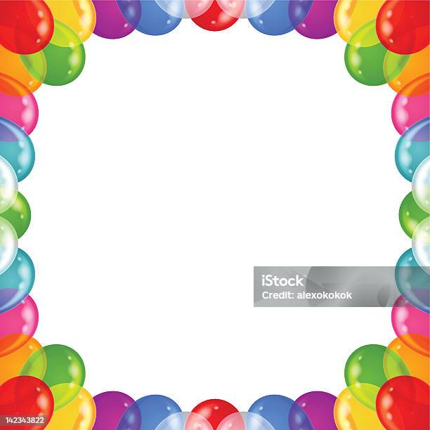 Background Balloons Frame Stock Illustration - Download Image Now - Abstract, Balloon, Beauty