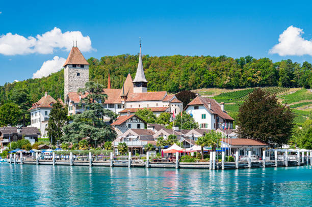 istock Old town of Spiez 1423446955