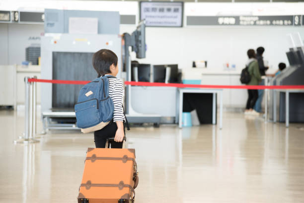 istock Japanese child heading for a trip 1423453513