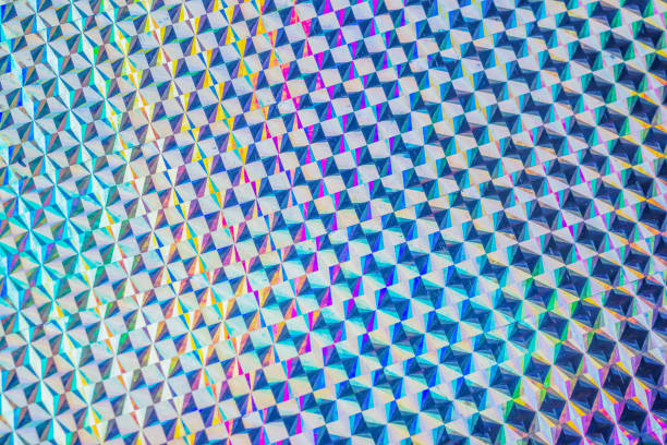 istock Holographic rainbow foil iridescent texture abstract hologram background 1423473314