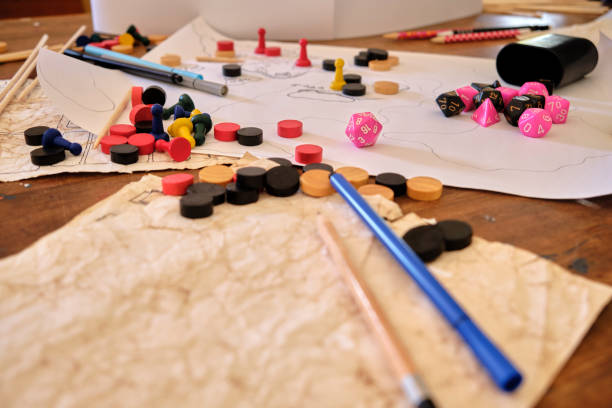 Role paying game board game table mid campaign