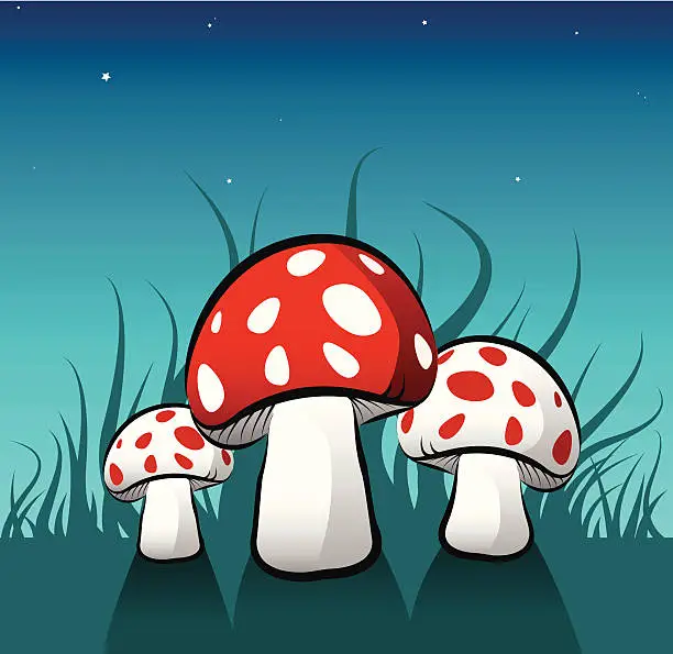 Vector illustration of Magic Mushrooms [vector]