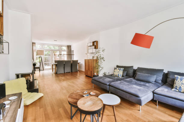 istock A spacious living room in a cozy house 1423483991