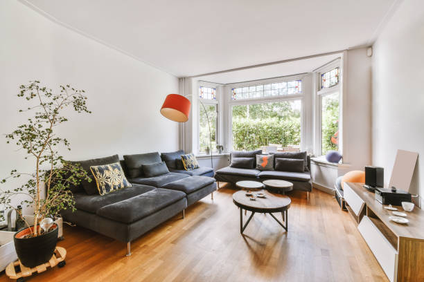 istock A spacious living room in a cozy house 1423484017