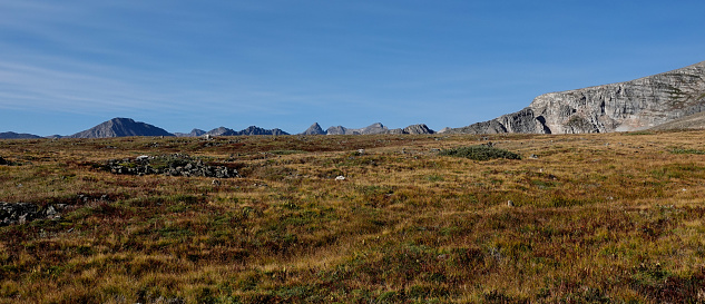 Navajo Peak in autumn and part of the Colorado Continental Divide, Indian Peaks Wilderness Area.