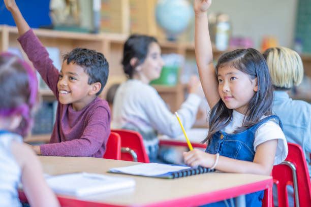 istock Montessori Children Answering Questions 1423495027