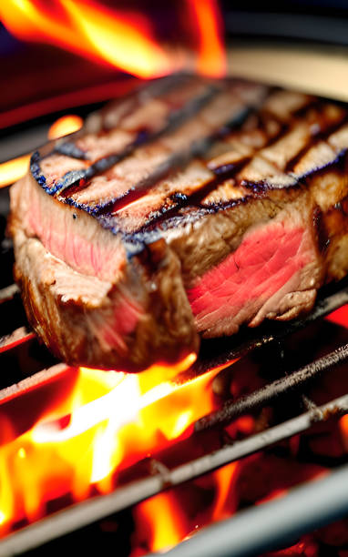istock Red meat cooked on the barbecue 1423509963