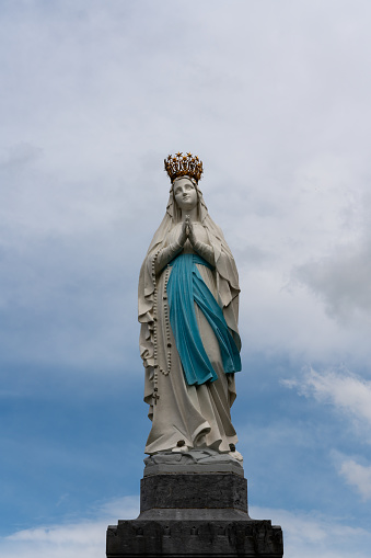 Statue of our lady of Lourdes, France