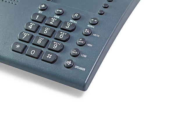 istock Dark gray telephone keypad 142351528