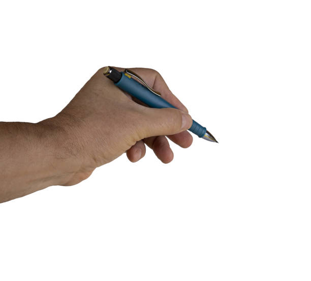 istock a male hand with a pencil on a transparent background 1423522319