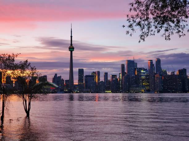 istock CN Tower on a purple sunset 1423522965