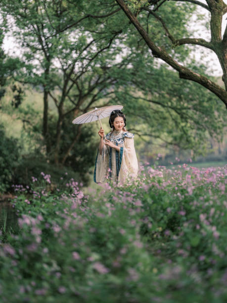 istock Girl wearing ancient Chinese clothes 1423526552