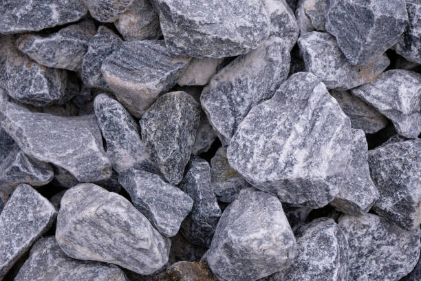 istock Natural gray stones for decoration and construction. Close up. 1423528401