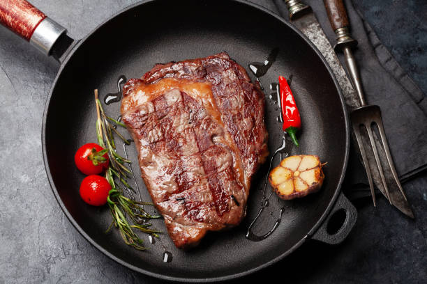 istock Grilled ribeye beef steak 1423530348