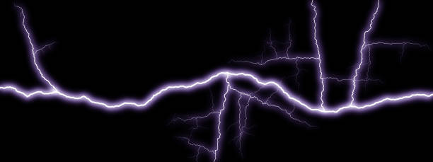 istock 3D illustration of glowing lightning on black background 1423533548