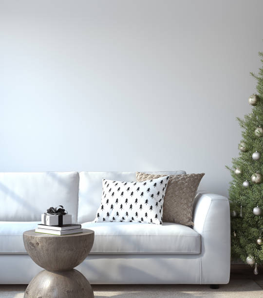 istock Christmas interior. Modern living room interior. 3d render. 1423535421
