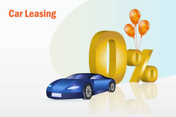 kuvapankkikuvitukset aiheesta autoleasing, uuden auton ostaminen 0%: n korkomaksulla. autocarin rahoituskampanjan edistäminen. - car finance rates